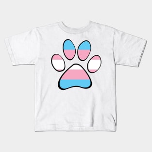 Transgender Pride Paw Kids T-Shirt